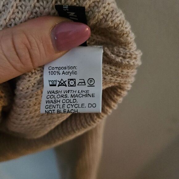 Shein Sweater Crewneck Color Block Stripe Knit Casual Neutral Trendy - Picture 8 of 10